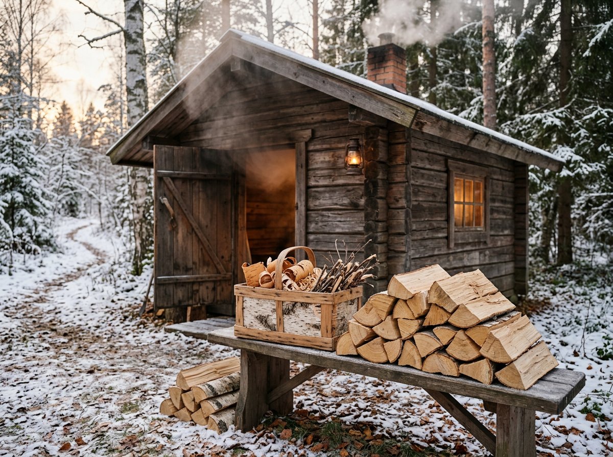 Декоративная поленница у камина, Лесной